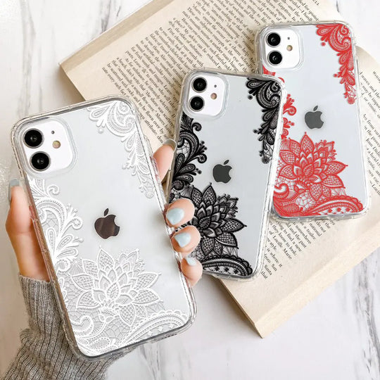 “Lace Flowers iPhone Case”