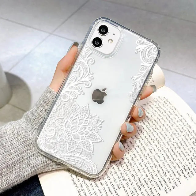 “Lace Flowers iPhone Case”