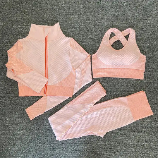 “Delilah Waffle Seamless Activewear Set”