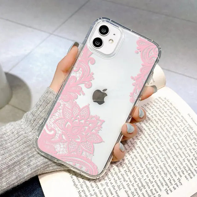 “Lace Flowers iPhone Case”