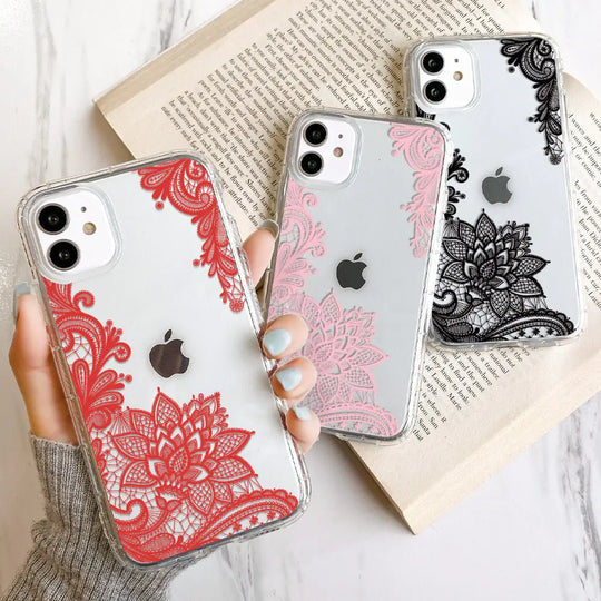 “Lace Flowers iPhone Case”