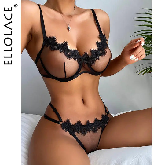 “Ellolace Midnight Rendezvous 2 Piece Lingerie Set”