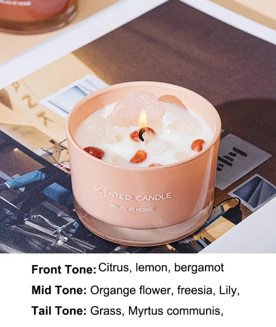 “Scented Mineral Candles”