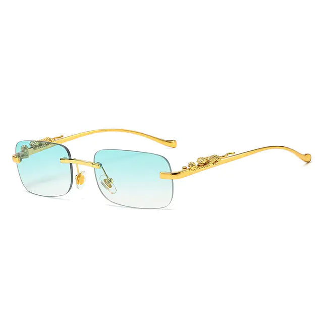 “Rimless Square Fashion Sunglasses”