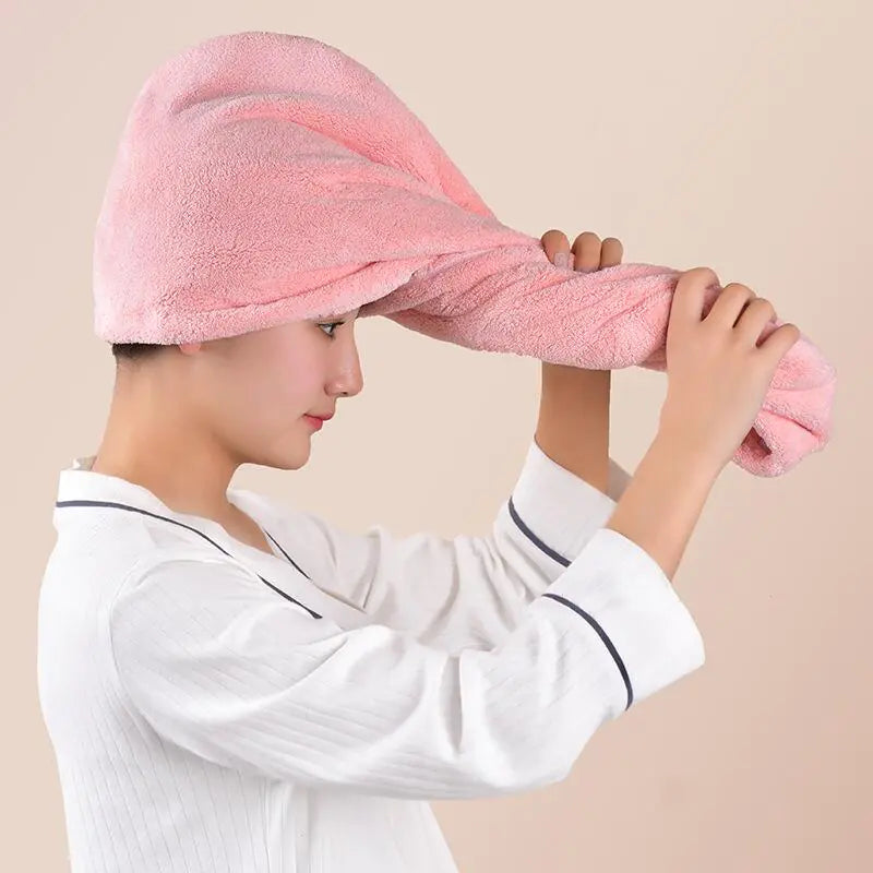 "Microfiber Hair Drying Towel"