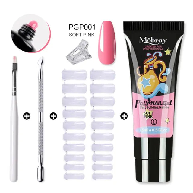 "Mobray Poly Gel Nail Kit"