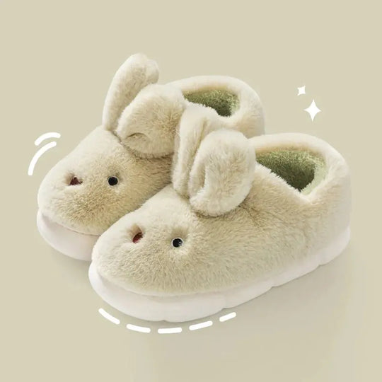 “Bunny Plush Slippers”