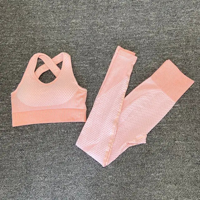 “Delilah Waffle Seamless Activewear Set”