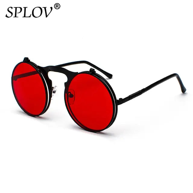 “Vintage Steampunk Flip Fashion Sunglasses”