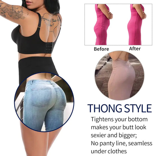 "High Waist Slimming Thong"