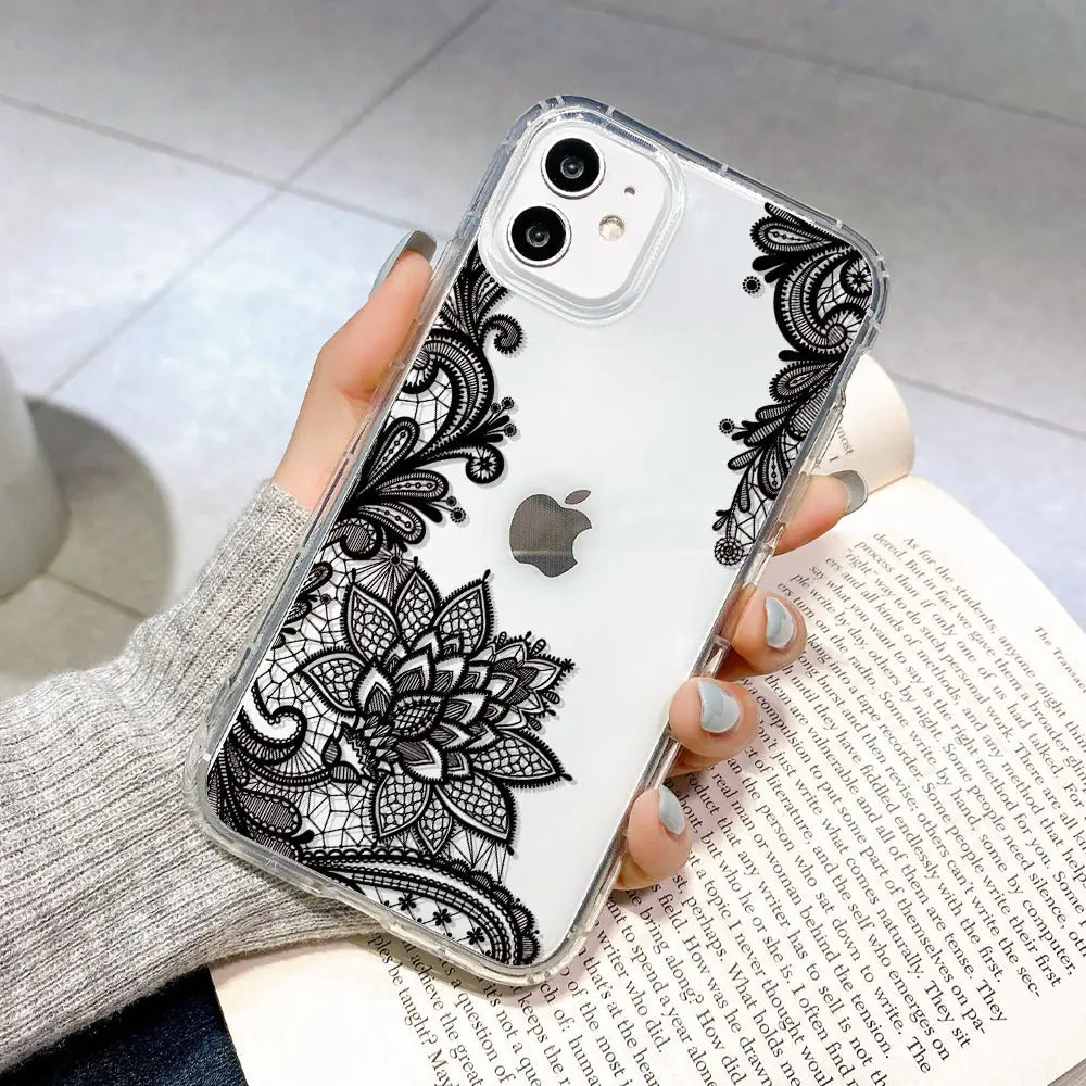 “Lace Flowers iPhone Case”