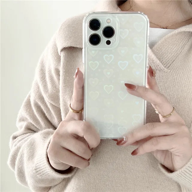 “Gradient Love Heart Phone Case”