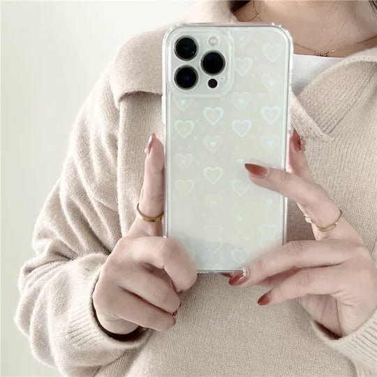 “Gradient Love Heart Phone Case”