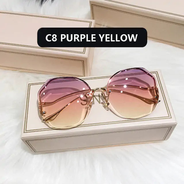 “Tea Gradient Fashion Sunglasses”