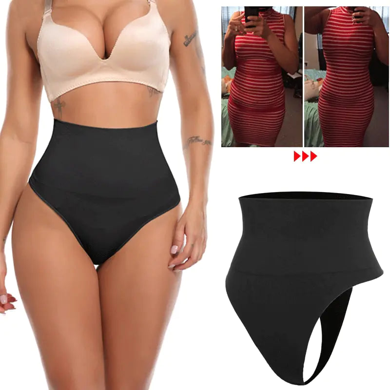 "High Waist Slimming Thong"