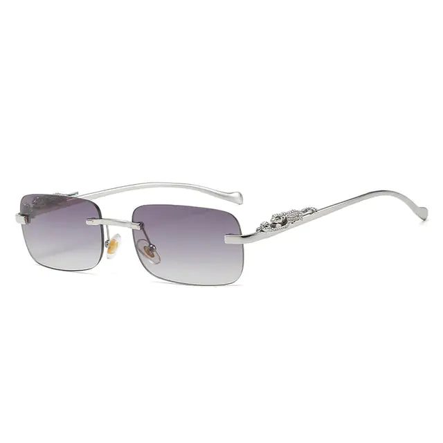 “Rimless Square Fashion Sunglasses”