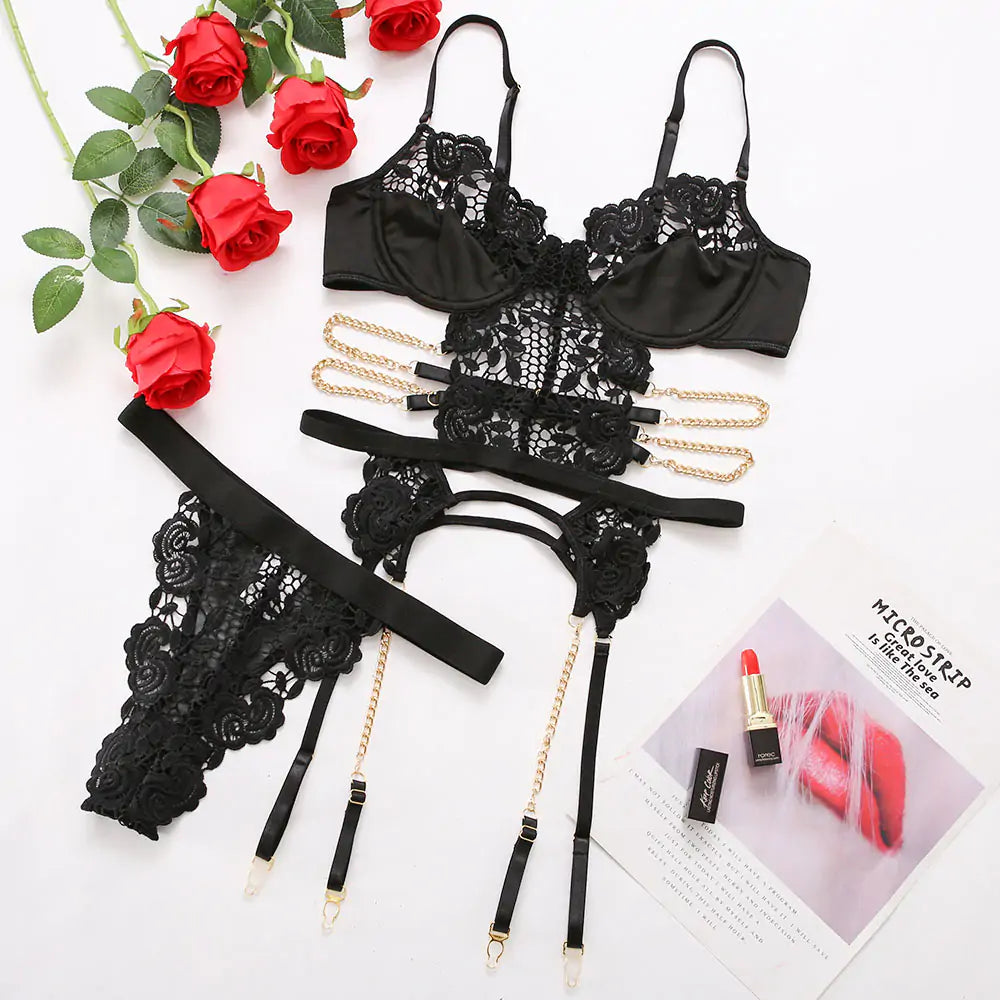 “Venus In Chains 2 Piece Lingerie Set”