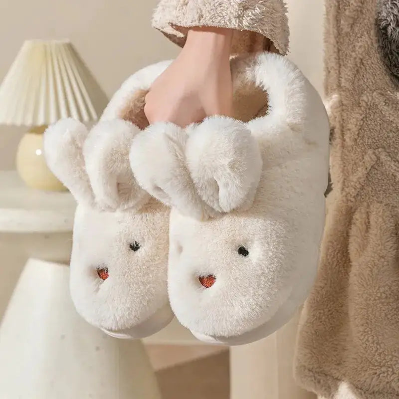 “Bunny Plush Slippers”