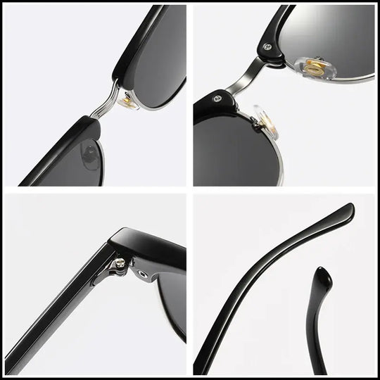 “Classic Polarized Half Frame Fashion Sunglasses”