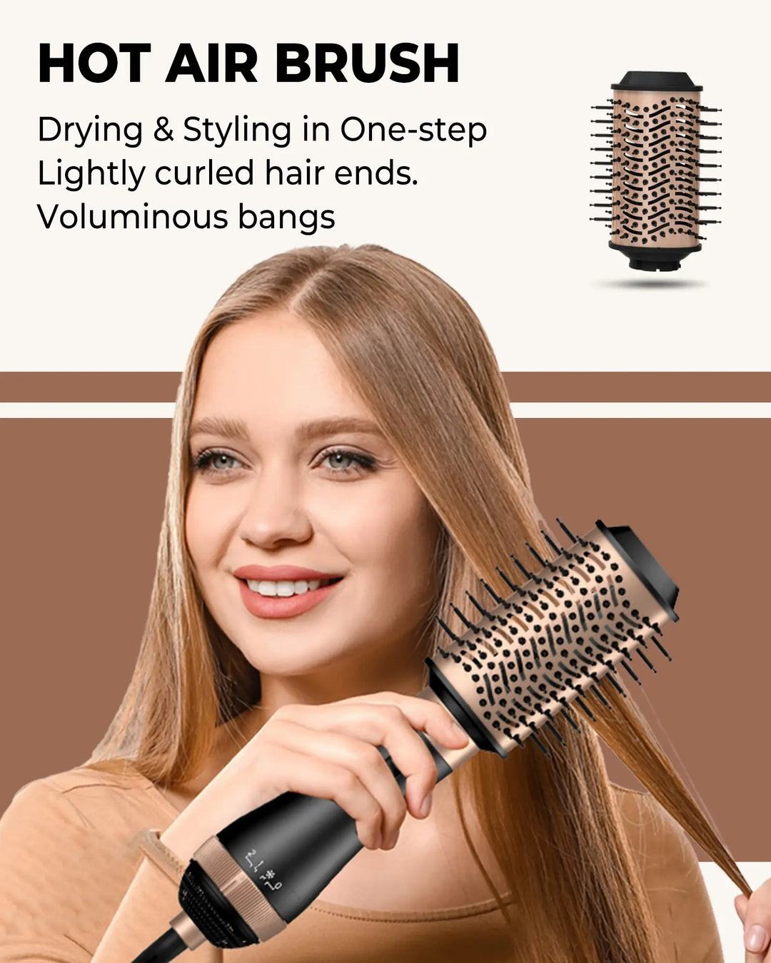 "Professional One Step Hair Dryer Brush"